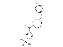 1-[(1-tert-butyl-1H-pyrrol-3-yl)carbonyl]-4-(4-fluorobenzyl)-1,4-diazepane