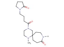 1-methyl-4-[4-(2-oxo-1-pyrrolidinyl)butanoyl]-1,4,9-triazaspiro[5.6]dodecan-10-one
