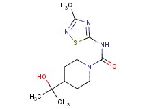4-(1-hydroxy-1-methylethyl)-N-(3-methyl-1,2,4-thiadiazol-5-yl)piperidine-1-carboxamide
