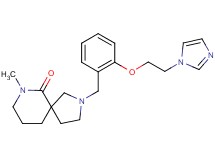 2-{2-[2-(1H-imidazol-1-yl)ethoxy]benzyl}-7-methyl-2,7-diazaspiro[4.5]decan-6-one