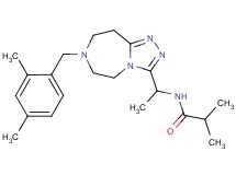 N-{1-[7-(2,4-dimethylbenzyl)-6,7,8,9-tetrahydro-5H-[1,2,4]triazolo[4,3-d][1,4]diazepin-3-yl]ethyl}-2-methylpropanamide