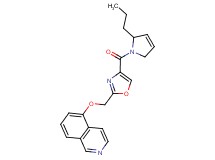 5-({4-[(2-propyl-2,5-dihydro-1H-pyrrol-1-yl)carbonyl]-1,3-oxazol-2-yl}methoxy)isoquinoline