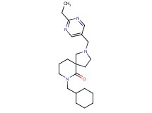 7-(cyclohexylmethyl)-2-[(2-ethyl-5-pyrimidinyl)methyl]-2,7-diazaspiro[4.5]decan-6-one