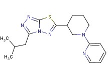 3-isobutyl-6-(1-pyridin-2-ylpiperidin-3-yl)[1,2,4]triazolo[3,4-b][1,3,4]thiadiazole