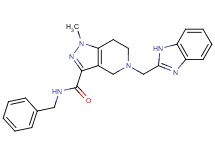 5-(1H-benzimidazol-2-ylmethyl)-N-benzyl-1-methyl-4,5,6,7-tetrahydro-1H-pyrazolo[4,3-c]pyridine-3-carboxamide