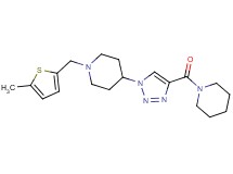 1-[(5-methyl-2-thienyl)methyl]-4-[4-(1-piperidinylcarbonyl)-1H-1,2,3-triazol-1-yl]piperidine