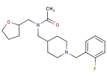 N-{[1-(2-fluorobenzyl)piperidin-4-yl]methyl}-N-(tetrahydrofuran-2-ylmethyl)acetamide