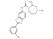 2,4-dimethyl-N-[2-(3-methylphenyl)-1,3-benzoxazol-6-yl]-1,4-diazepane-1-carboxamide