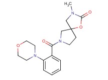 3-methyl-7-[2-(4-morpholinyl)benzoyl]-1-oxa-3,7-diazaspiro[4.4]nonan-2-one