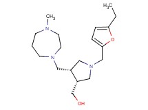 {(3R*,4R*)-1-[(5-ethyl-2-furyl)methyl]-4-[(4-methyl-1,4-diazepan-1-yl)methyl]pyrrolidin-3-yl}methanol