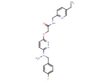 N-[(5-ethyl-2-pyridinyl)methyl]-2-({6-[(4-fluorobenzyl)(methyl)amino]-3-pyridazinyl}oxy)acetamide