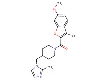 1-[(6-methoxy-3-methyl-1-benzofuran-2-yl)carbonyl]-4-[(2-methyl-1H-imidazol-1-yl)methyl]piperidine