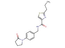 N-[4-(2-oxo-1-pyrrolidinyl)benzyl]-2-propyl-1,3-thiazole-4-carboxamide