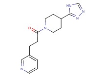3-{3-oxo-3-[4-(4H-1,2,4-triazol-3-yl)piperidin-1-yl]propyl}pyridine