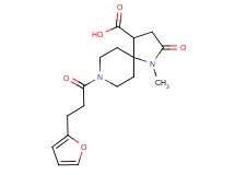 8-[3-(2-furyl)propanoyl]-1-methyl-2-oxo-1,8-diazaspiro[4.5]decane-4-carboxylic acid