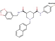 (3S,5R)-N-(1,3-benzodioxol-5-ylmethyl)-N'-(4-fluorophenyl)-1-(2-naphthylmethyl)-3,5-piperidinedicarboxamide