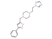 1-[(3-phenylisoxazol-5-yl)methyl]-4-[2-(1H-1,2,4-triazol-1-yl)ethyl]piperazine