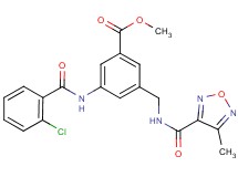 methyl 3-[(2-chlorobenzoyl)amino]-5-({[(4-methyl-1,2,5-oxadiazol-3-yl)carbonyl]amino}methyl)benzoate