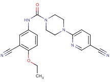 N-(3-cyano-4-ethoxyphenyl)-4-(5-cyanopyridin-2-yl)piperazine-1-carboxamide