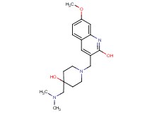 3-({4-[(dimethylamino)methyl]-4-hydroxy-1-piperidinyl}methyl)-7-methoxy-2-quinolinol