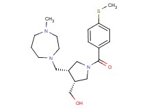 {(3R*,4R*)-4-[(4-methyl-1,4-diazepan-1-yl)methyl]-1-[4-(methylthio)benzoyl]pyrrolidin-3-yl}methanol