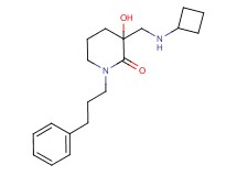 3-[(cyclobutylamino)methyl]-3-hydroxy-1-(3-phenylpropyl)piperidin-2-one