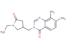 3-[(1-ethyl-5-oxopyrrolidin-3-yl)methyl]-7,8-dimethylquinazolin-4(3H)-one