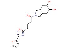 (3aR*,5S*,6S*,7aS*)-2-{4-[3-(2-furyl)-1,2,4-oxadiazol-5-yl]butanoyl}octahydro-1H-isoindole-5,6-diol