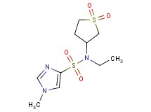 N-(1,1-dioxidotetrahydro-3-thienyl)-N-ethyl-1-methyl-1H-imidazole-4-sulfonamide