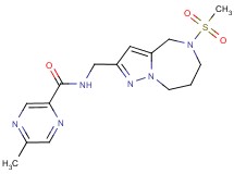 5-methyl-N-{[5-(methylsulfonyl)-5,6,7,8-tetrahydro-4H-pyrazolo[1,5-a][1,4]diazepin-2-yl]methyl}pyrazine-2-carboxamide