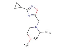 N-[(3-cyclopropyl-1,2,4-oxadiazol-5-yl)methyl]-N-(2-methoxyethyl)-2-propanamine