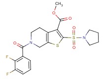 methyl 6-(2,3-difluorobenzoyl)-2-(1-pyrrolidinylsulfonyl)-4,5,6,7-tetrahydrothieno[2,3-c]pyridine-3-carboxylate