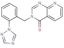 3-[2-(1H-1,2,4-triazol-1-yl)benzyl]pyrido[2,3-d]pyrimidin-4(3H)-one
