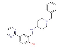 2-{[(1-benzyl-4-piperidinyl)amino]methyl}-4-(2-pyrimidinyl)phenol