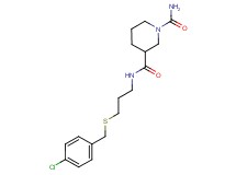N~3~-{3-[(4-chlorobenzyl)thio]propyl}piperidine-1,3-dicarboxamide