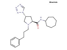 (4R)-N-cycloheptyl-1-(3-phenylpropyl)-4-(1H-tetrazol-1-yl)-L-prolinamide