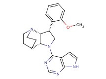 (3R*,3aR*,7aR*)-3-(2-methoxyphenyl)-1-(7H-pyrrolo[2,3-d]pyrimidin-4-yl)octahydro-4,7-ethanopyrrolo[3,2-b]pyridine