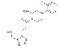 1-[3-(2-ethyl-1H-imidazol-1-yl)propanoyl]-2-methyl-4-(2-methylphenyl)piperazine