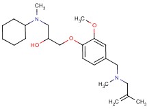 1-[cyclohexyl(methyl)amino]-3-(2-methoxy-4-{[methyl(2-methyl-2-propen-1-yl)amino]methyl}phenoxy)-2-propanol