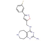 N~4~-{[3-(3-fluorophenyl)isoxazol-5-yl]methyl}-6,7,8,9-tetrahydro-5H-pyrimido[4,5-d]azepine-2,4-diamine