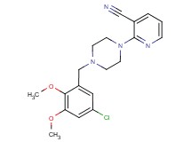 2-[4-(5-chloro-2,3-dimethoxybenzyl)piperazin-1-yl]nicotinonitrile