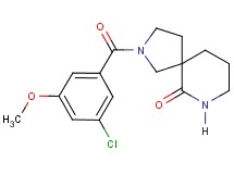 2-(3-chloro-5-methoxybenzoyl)-2,7-diazaspiro[4.5]decan-6-one