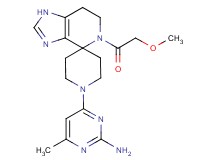4-[5-(methoxyacetyl)-1,5,6,7-tetrahydro-1'H-spiro[imidazo[4,5-c]pyridine-4,4'-piperidin]-1'-yl]-6-methylpyrimidin-2-amine