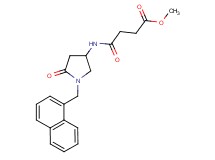 methyl 4-{[1-(1-naphthylmethyl)-5-oxo-3-pyrrolidinyl]amino}-4-oxobutanoate