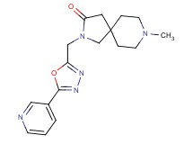 8-methyl-2-[(5-pyridin-3-yl-1,3,4-oxadiazol-2-yl)methyl]-2,8-diazaspiro[4.5]decan-3-one