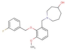 1-{2-[(3-fluorobenzyl)oxy]-3-methoxybenzyl}azepan-4-ol