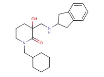 1-(cyclohexylmethyl)-3-[(2,3-dihydro-1H-inden-2-ylamino)methyl]-3-hydroxy-2-piperidinone