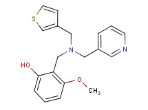3-methoxy-2-{[(pyridin-3-ylmethyl)(3-thienylmethyl)amino]methyl}phenol
