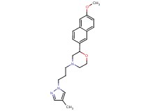2-(6-methoxy-2-naphthyl)-4-[3-(4-methyl-1H-pyrazol-1-yl)propyl]morpholine