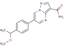 6-[4-(1-methoxyethyl)phenyl]pyrazolo[1,5-a]pyrimidine-3-carboxamide